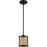 Craftmade Malaya 1 Light Mini Pendant, Aged Bronze Brushed