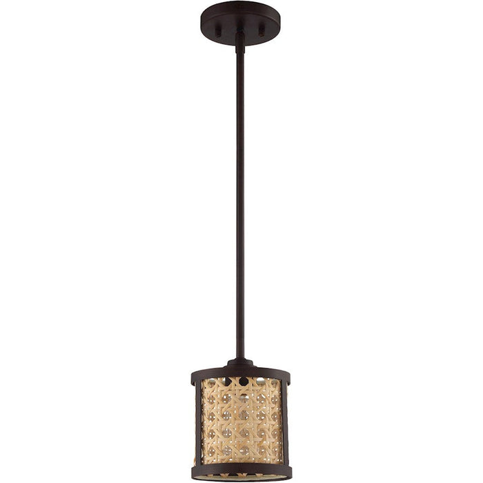 Craftmade Malaya 1 Light Mini Pendant, Aged Bronze Brushed