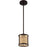 Craftmade Malaya 1 Light Mini Pendant, Aged Bronze Brushed