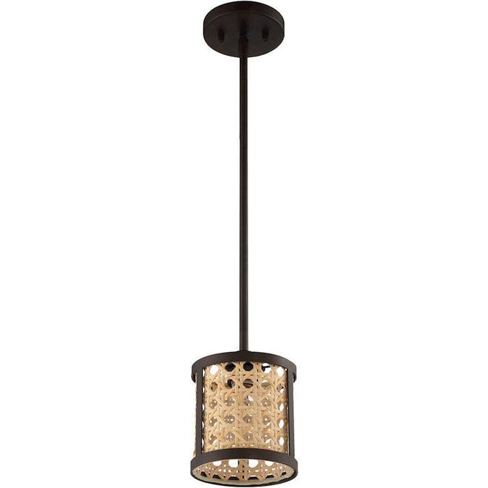 Craftmade Malaya 1 Light Mini Pendant, Aged Bronze Brushed