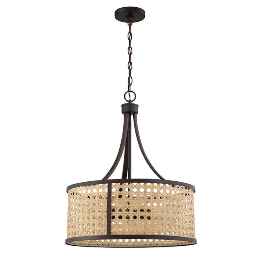 Craftmade Malaya 6 Light Pendant, Aged Bronze Brushed - 54596-ABZ