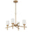 Craftmade Cadence 4 Light Chandelier, Soft Gold - 54624-SG