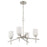 Craftmade Cadence 4 Light Chandelier, Satin Nickel - 54624-SN