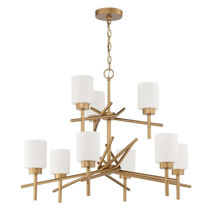 Craftmade Cadence 9 Light Chandelier, Soft Gold - 54629-SG