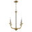 Craftmade Stanza Chandelier, Polished Nickel/Brass