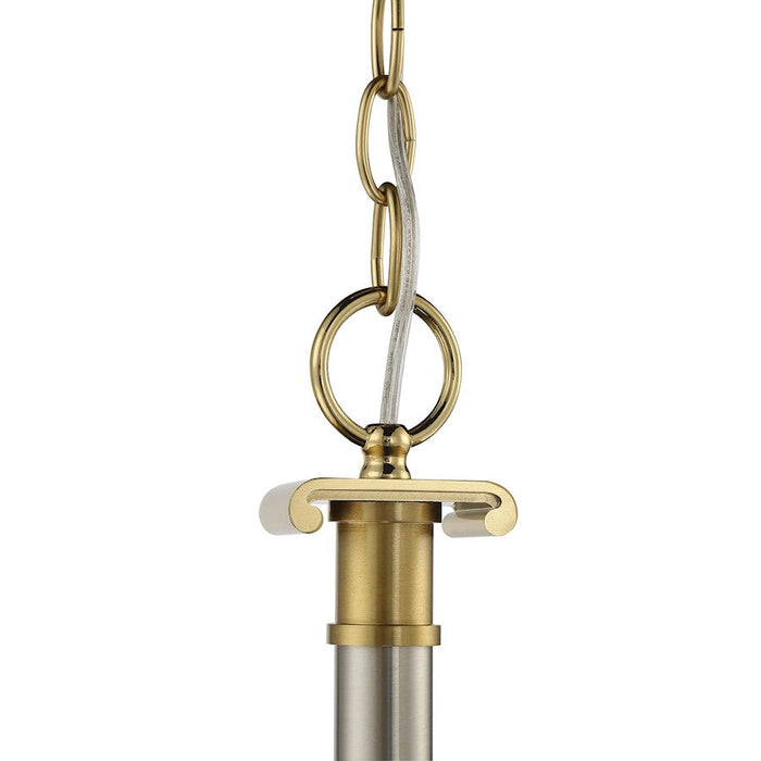 Craftmade Stanza Chandelier, Polished Nickel/Brass