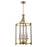 Craftmade Stanza 4 Light Foyer, Polished Nickel/Brass - 54834-BNKSB