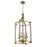 Craftmade Stanza 4 Light Foyer, Polished Nickel/Brass