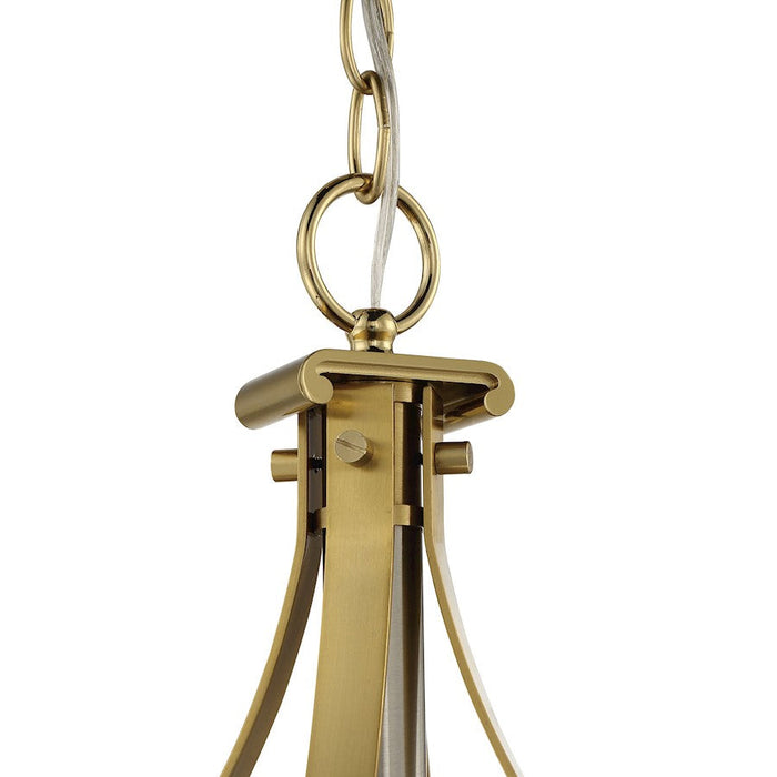 Craftmade Stanza 6 Light Pendant, Polished Nickel/Brass