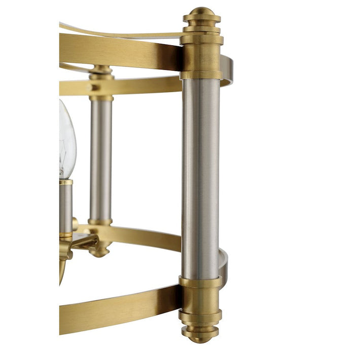 Craftmade Stanza 6 Light Pendant, Polished Nickel/Brass