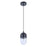 Craftmade Pill 1 Light Mini Pendant, Flat Black - 55091-FB