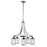 Craftmade Elliot 5 Light Chandelier, Polished Nickel - 55325-BNK