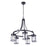 Craftmade Elliot 5 Light Chandelier, Flat Black - 55325-FB