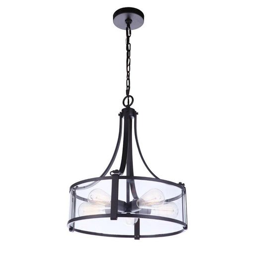 Craftmade Elliot 5 Light Pendant, Flat Black - 55395-FB