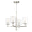 Craftmade Hailie 4 Light Chandelier, Satin Nickel - 55624-SN