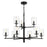 Craftmade Hailie 9 Light Chandelier Flat Black - 55629-FB