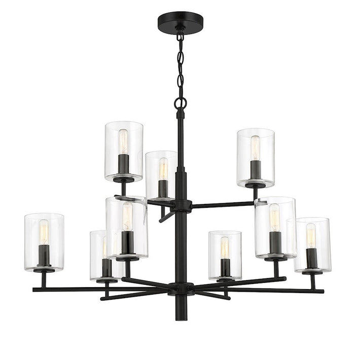 Craftmade Hailie 9 Light Chandelier Flat Black - 55629-FB