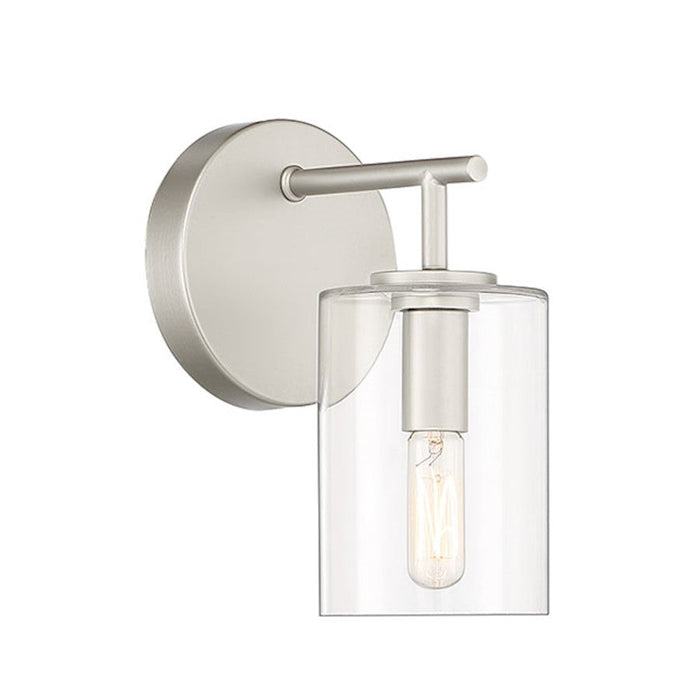 Craftmade Hailie 1 Light Wall Sconce, Satin Nickel - 55661-SN