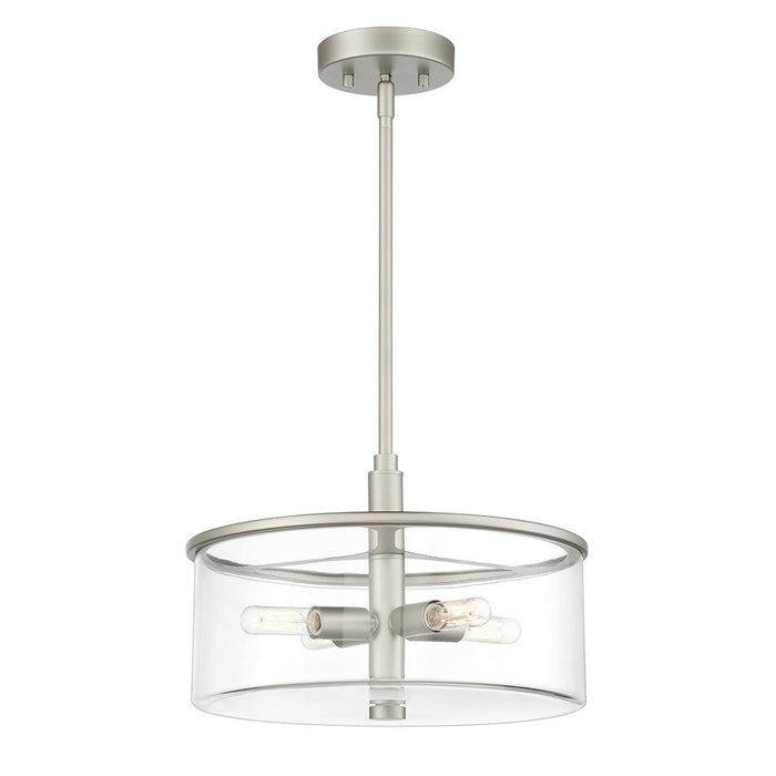 Craftmade Hailie 4 Light Pendant, Satin Nickel - 55694-SN