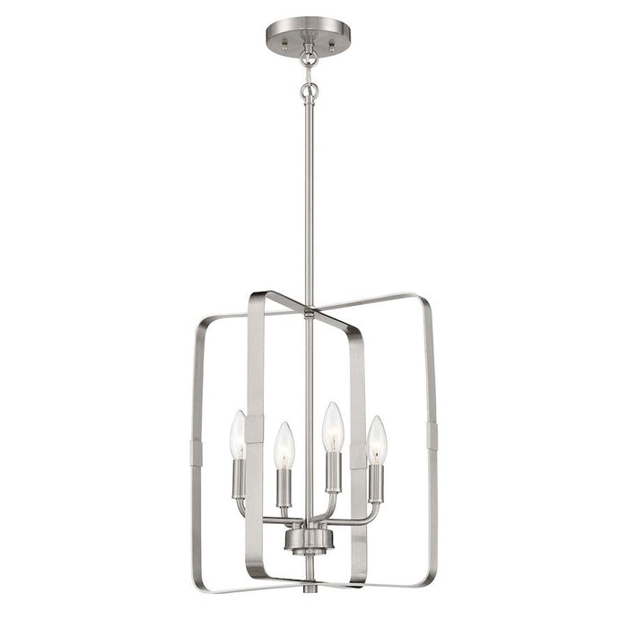 Craftmade Stowe 4 Light Foyer Pendant, Brushed Polished Nickel - 56034-BNK