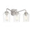 Craftmade Shayna 3 Light Vanity, Brushed Polished Nickel - 56103-BNK