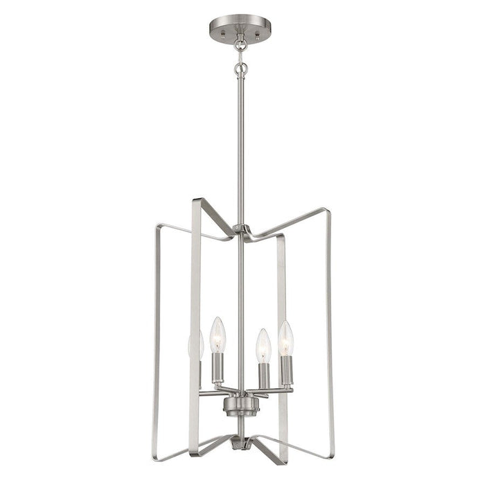 Craftmade Shayna 4 Light Foyer Pendant, Brushed Polished Nickel - 56134-BNK