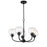 Craftmade Glenda 5 Light Chandelier, Flat Black - 56225-FB