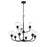 Craftmade Glenda 9 Light Chandelier, Flat Black - 56229-FB