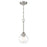 Craftmade Glenda 1 Light Mini Pendant, Nickel - 56291-BNK