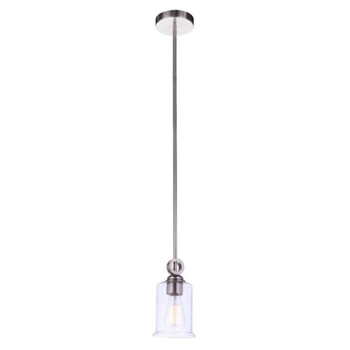 Craftmade Romero 1 Light Mini Pendant, Nickel - 56491-BNK