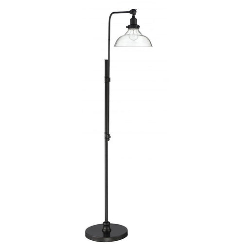 Craftmade 1 Light Floor Lamp, Flat Black/Clear - 86257