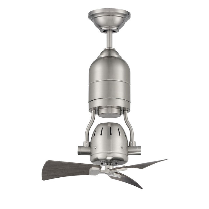 Craftmade 18" Bellows Uno Ceiling Fan, Nickel/Greywood blades - BW318BNK3