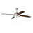 Craftmade Phaze 52" 4 Blade Ceiling Fan w/Light Kit, Nickel/Walnut - EPHA52BNK4