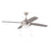 Craftmade Phaze 52" 4 Blade Fan with Light Kit, Nickel - EPHA52BNK4-BNGW