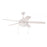 Craftmade Phaze 52" 5 Blade Ceiling Fan with Light Kit, White - EPHA52W5