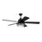 Craftmade 56" Garrick Ceiling Fan, Flat Black - GAR56FB5