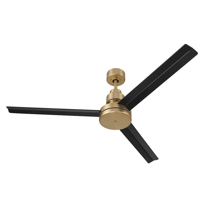 Craftmade Mondo 54" Ceiling Fan/Blades Included, Satin Brass/Black