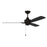 Craftmade Moto 52" Ceiling Fan, Flat Black - MOT52FB3