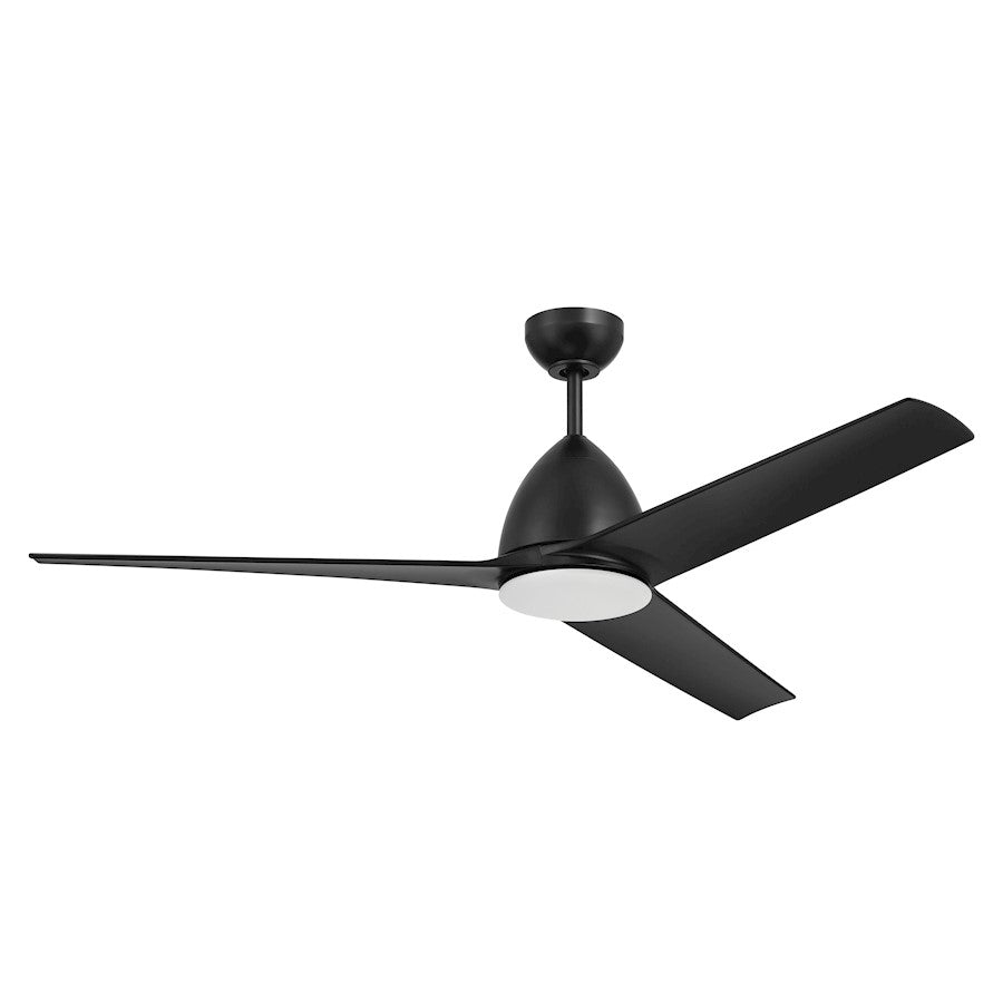 Craftmade Nitro 54" 1 Lt Ceiling Fan/Blades Included, Black/Frost - NTO54FB3