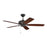 Craftmade 52" Optimum Ceiling Fan, Espresso - OPT52ESP5