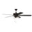 Craftmade Outdoor Super Pro 60" Ceiling Fan, Espresso/4 Light Kit/Clear - OS104ESP5