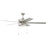 Craftmade Outdoor Super Pro 60" Ceiling Fan, Nickel/Light Kit/Frosted - OS119PN5