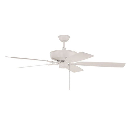 Craftmade Pro Plus 52" Fan with Blades, White, White - P52W5-52WWOK