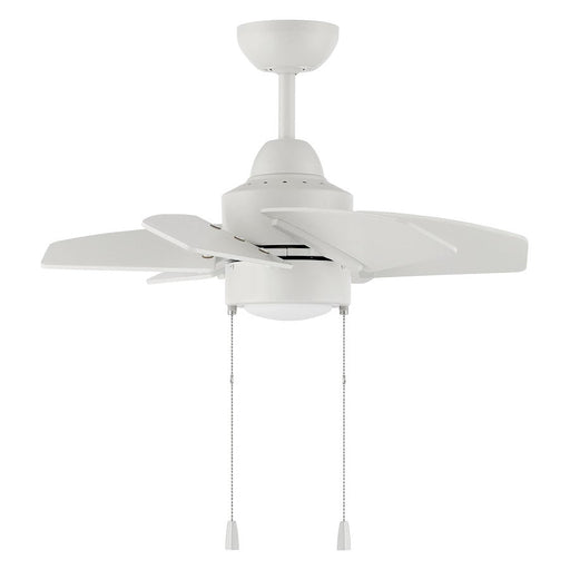 Craftmade Propel II 24" Ceiling Fan/Light Kit, White - PPT24W6