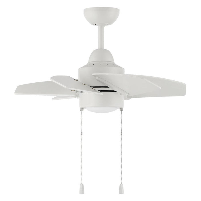 Craftmade Propel II 24" Ceiling Fan/Light Kit, White - PPT24W6