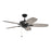 Craftmade 52" Retreat Ceiling Fan, Flat Black - RET52FB5