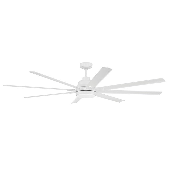 Craftmade Rush 72" 1 Lt Ceiling Fan/Blades Included, White/Frost White - RSH72W8