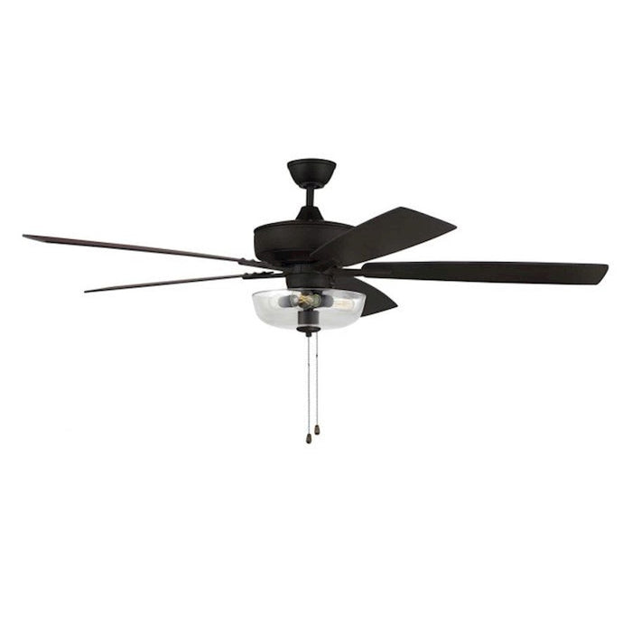 Craftmade Super Pro 60" Fan w/Blades, Clear Bowl Light, ESP - S101ESP5-60ESPWLN