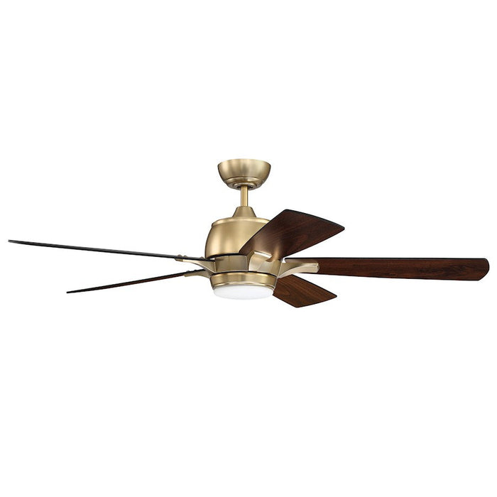 Craftmade 52" Stellar Ceiling Fan, Satin Brass - STE52SB5