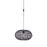 Craftmade Portable 16.5" Swag Pendant with Rattan Shade, Flat Black - SW2003-FB